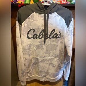 Cabela's Gray and Yellow Hoodie